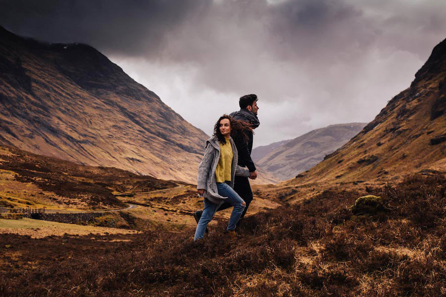 after wedding photo session in scotland