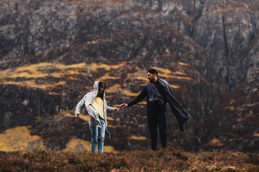 after wedding photo session in scotland