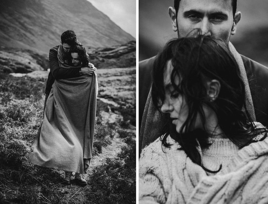 after wedding photo session in scotland